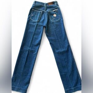 Vintage 70s Bon Bon Space Embroidered Jeans, 24”-26” waist